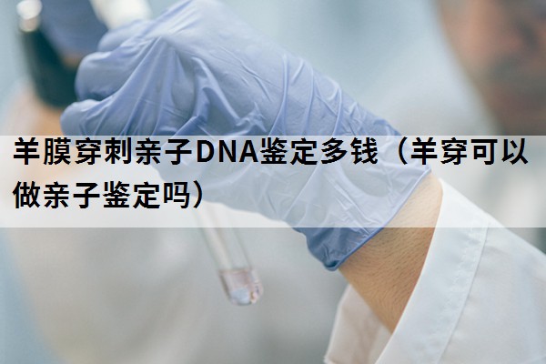 羊膜穿刺亲子DNA鉴定多钱（羊穿可以做亲子鉴定吗）