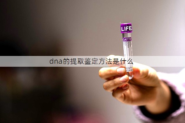 dna的提取鉴定方法是什么