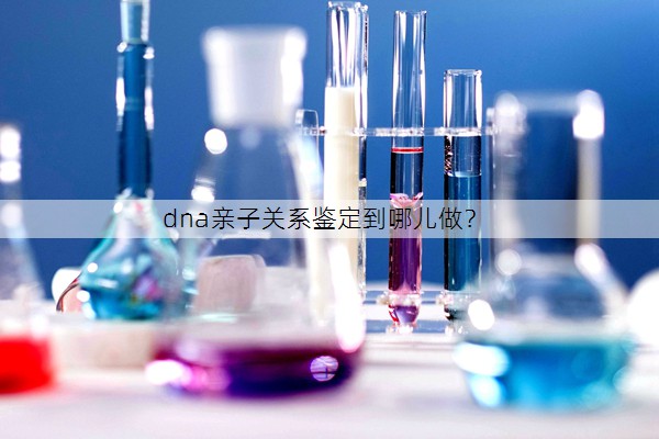 dna亲子关系鉴定到哪儿做？